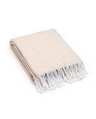 Tapis à carreaux tissé Milan Taupe - 130x180 cm