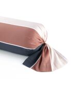 Housse de traversin cotton satin - Terres douces Brown - 43x210 cm