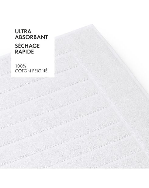 Tapis de bain blanc - 60x100 cm