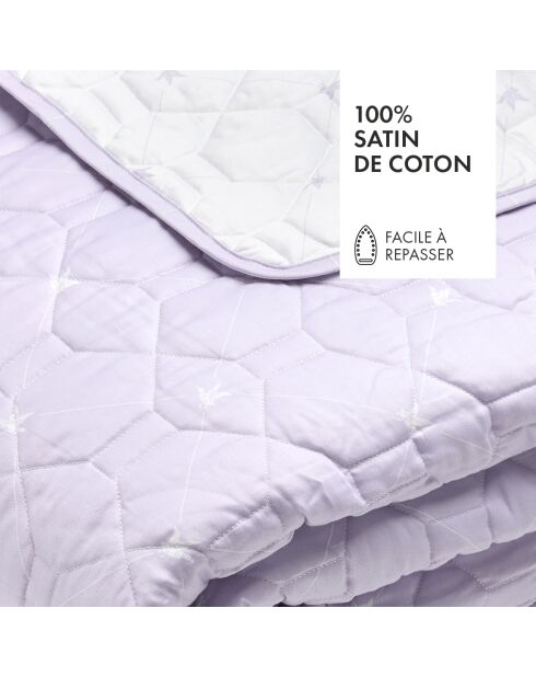 Couvre-lit XL Canards Lilas - 220x250 cm