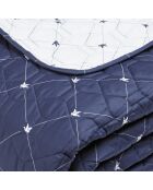Couvre-lit XL Canards Bleu Évy - 220x250 cm