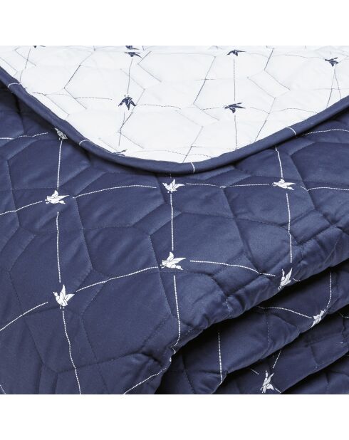 Couvre-lit XL Canards Bleu Évy - 220x250 cm