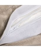Housse de pouf taupe - 100x140 cm