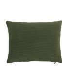 Housse de coussin en velours côtelé vert - 45x60 cm