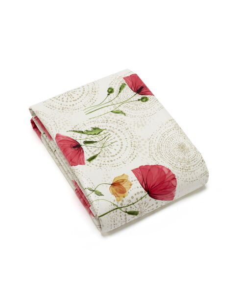 Nappe Papaver blanc cassé