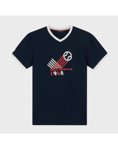 T-Shirt Tennis Exhibition dark blue