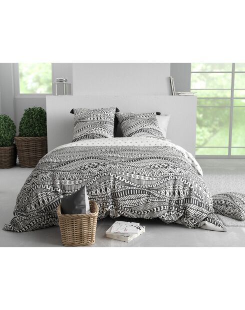 3-teiliges Bettbezug-Set Ohana, bedruckt, 100% Baumwolle, Fadenzahl 57