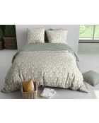 Pietra 3-delig dekbedovertrekset met print, 100% katoen, draaddichtheid 57