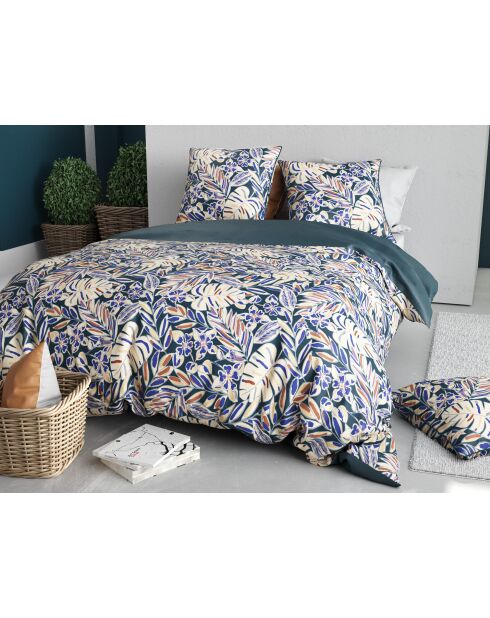 Nouk 3-delig dekbedovertrekset met print, 100% katoen, draaddichtheid 57