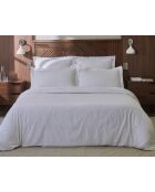 Housse de couette 100% satin de coton amboise blanche