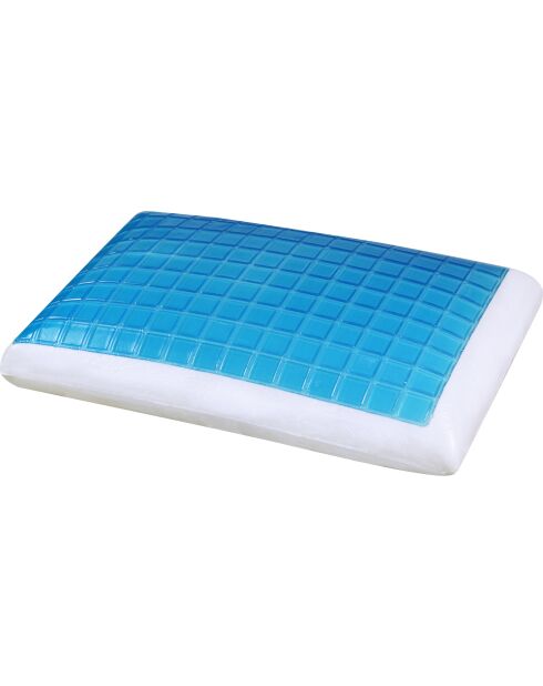 Oreiller ergonomique et rafraichissant blanc - 40x60 cm
