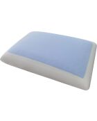 Oreiller ergonomique et rafraichissant blanc - 40x60 cm