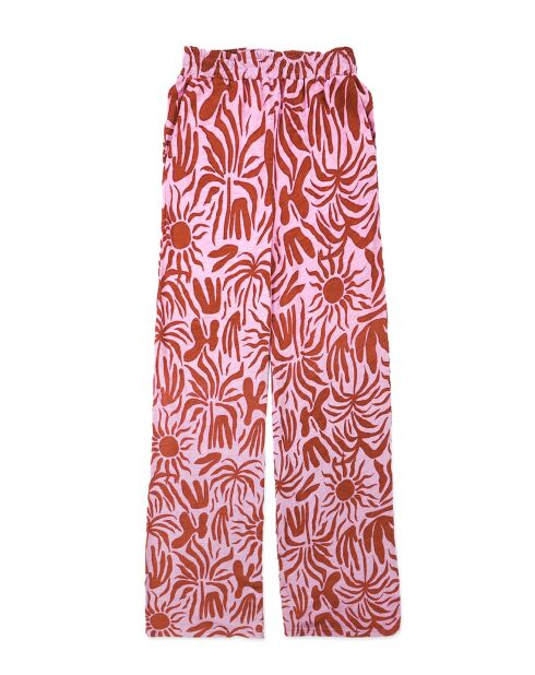 Pantalon ample imprimé Alessandro rose