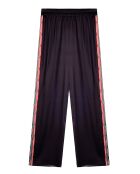 Pantalon droit à motifs Tina noir