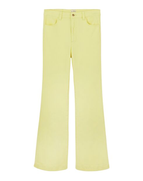 Pantalon flare Meghan jaune