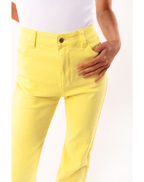 Pantalon flare Meghan jaune
