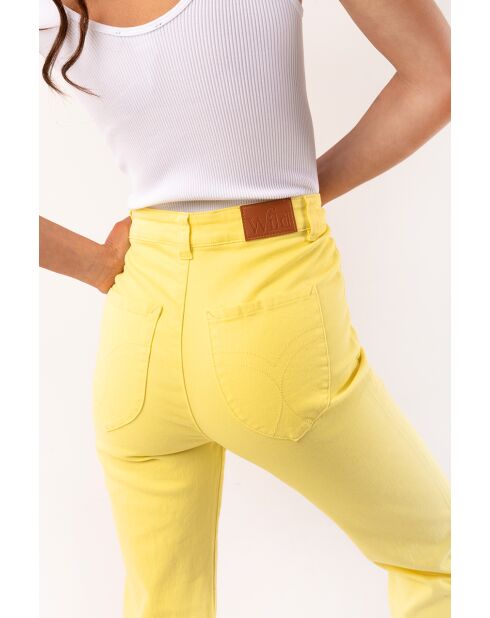 Pantalon flare Meghan jaune