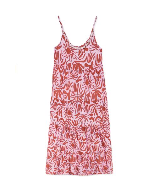 Robe fluide imprimée Alison rose