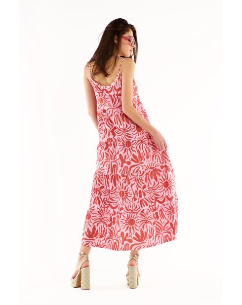 Robe fluide imprimée Alison rose