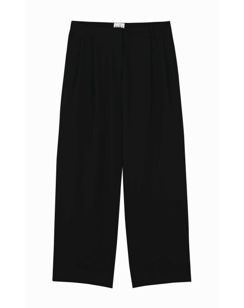 Pantalon à pinces  large Kate noir