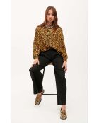 Pantalon à pinces  large Kate noir