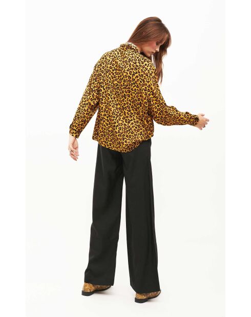 Pantalon à pinces  large Kate noir