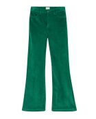 Pantalon flare en velours côtelé Victoria vert