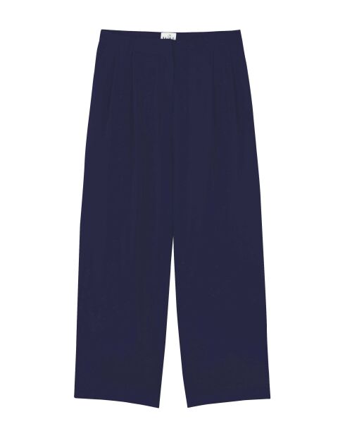 Pantalon à pinces  large Kate bleu