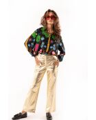 Pantalon métallisé Charles doré