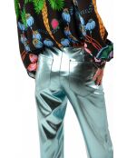 Pantalon métallisé Charles bleu