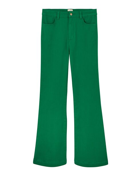 Pantalon flare Meghan vert