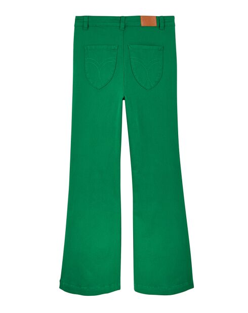 Pantalon flare Meghan vert