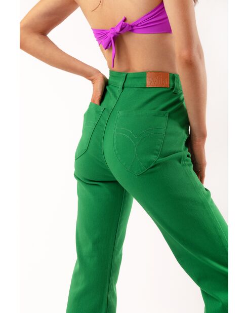 Pantalon flare Meghan vert