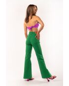 Pantalon flare Meghan vert