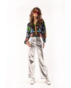 Pantalon métallisé Charles argenté