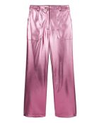 Pantalon métallisé Charles rose