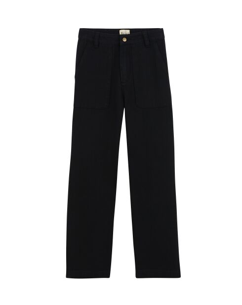 Pantalon jean large rétro Henry noir