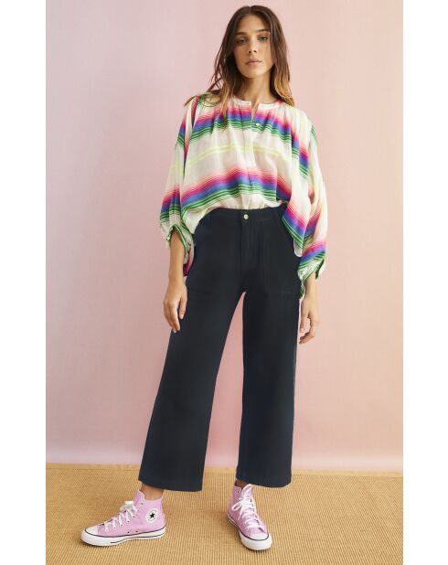 Pantalon jean large rétro Henry noir