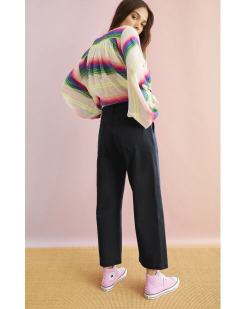 Pantalon jean large rétro Henry noir