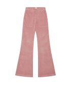 Pantalon bootcut velours côtelé Elisabeth rose