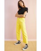 Pantalon jean large rétro Henry jaune
