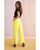 Pantalon jean large rétro Henry jaune