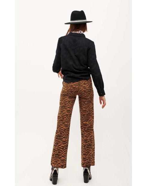 Pantalon jean large rétro Henry noir