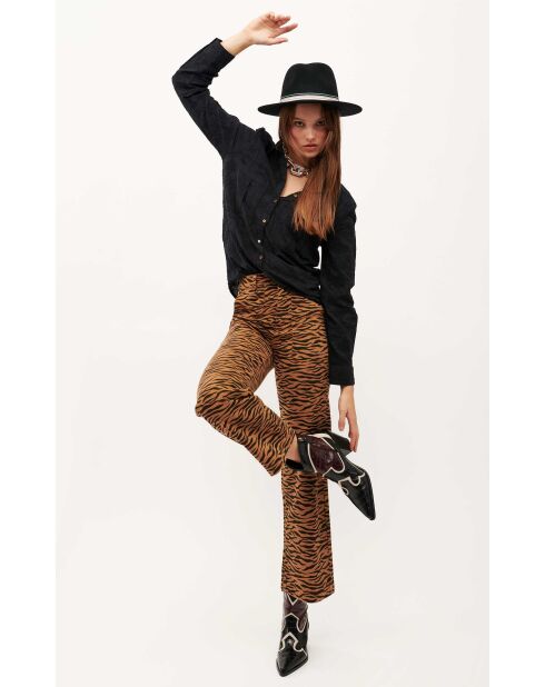 Pantalon jean large rétro Henry noir