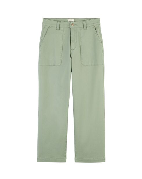 Pantalon jean large rétro Henry kaki