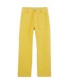 Pantalon jean large rétro Henry jaune
