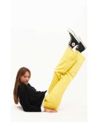 Pantalon droit en velours côtelé William jaune