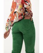 Pantalon flare en velours côtelé Victoria vert