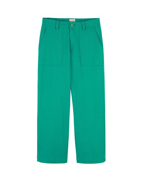 Pantalon jean large rétro Henry vert