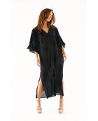Robe transparente en gaze de coton Abel Noir noire